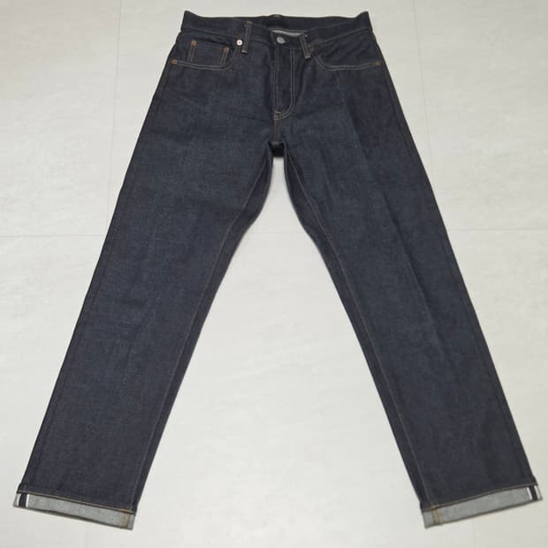 유니클로 레귤러핏 셀비지진