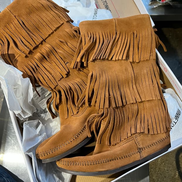 미네통카) 프린지 부츠 37(240)