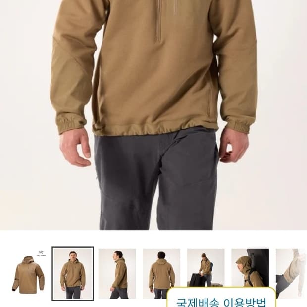 아크테릭스 FW25 컨실 풀오버 후디 남성M(105)