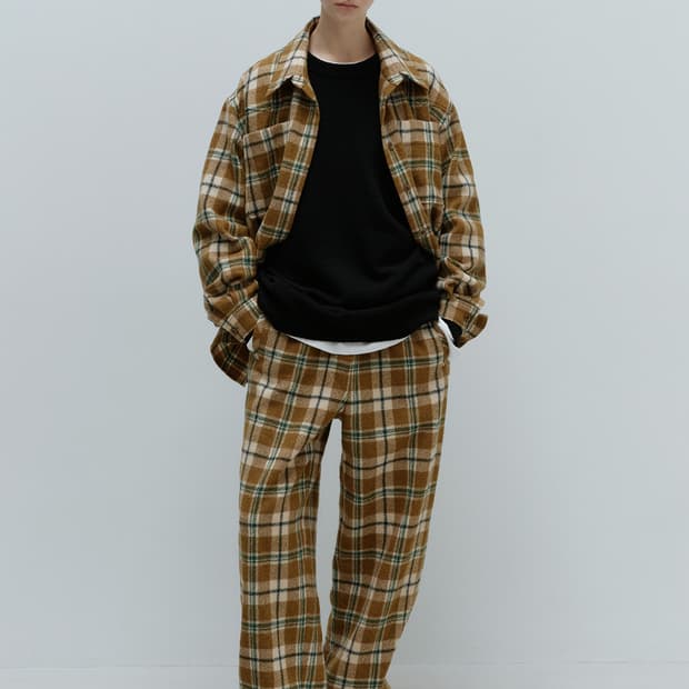 [구매] 문달 Banding Pants in Green Check