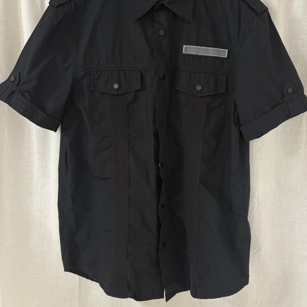 [M] 아르마니 익스체인지 숏 슬리브 워크 셔츠
