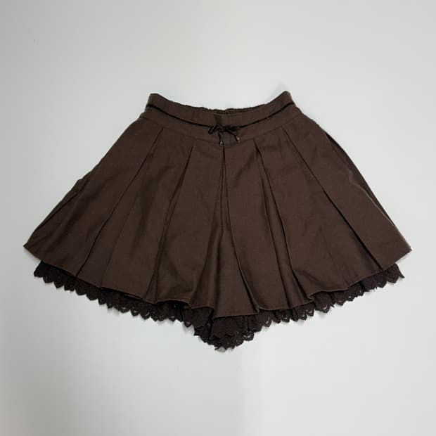 axes femme  브라운 레이스 스커트