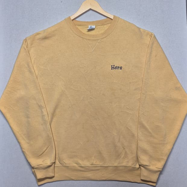 
[L] 90s Made 러셀 옐로우 스웻 - 127