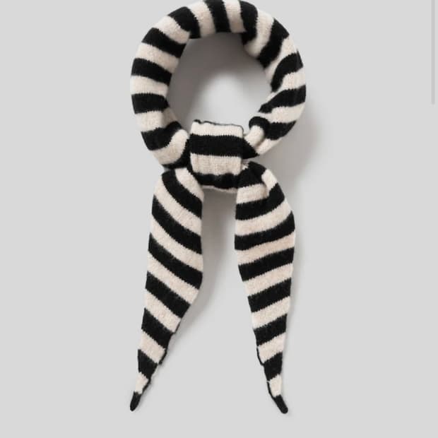 jogordon 조고든 삼각 니트머플러(오트/레드)