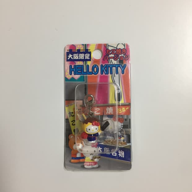 고전 키티 스트랩 타코야끼 헬로키티 오사카