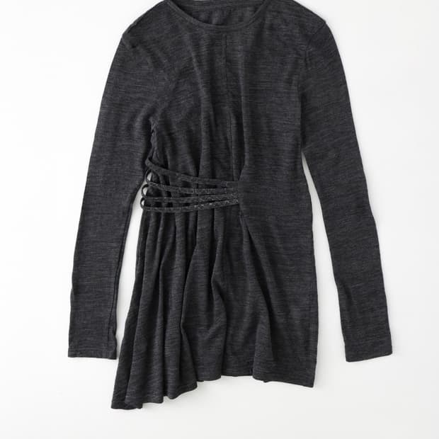 울리카상투스 Lining dress (charcoal)