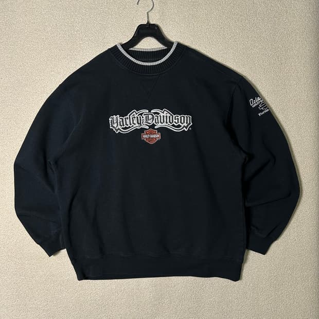 (L) 할리데이비슨 빅로고 스웻 맨투맨