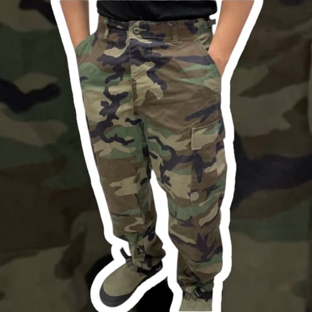 미군 오리지널 90s 우드랜드 컴뱃바지 군복바지 30인치