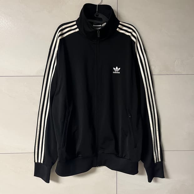 아디다스 루즈핏 파이어버드 져지 블랙 [XL]