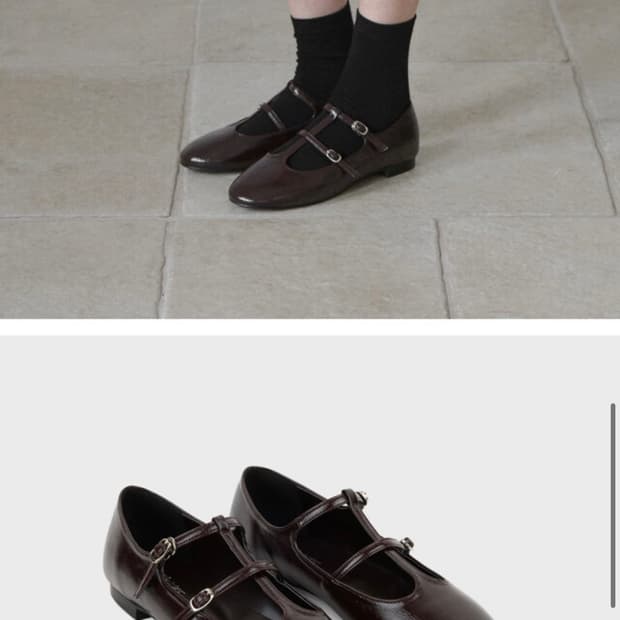 더클로이스터 thecloister 라운드 토 스트랩 플랫슈즈