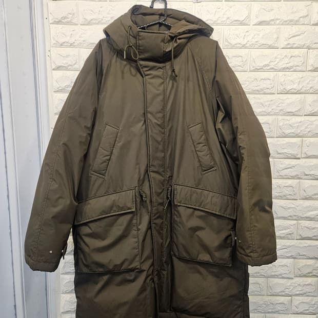 하이드아웃 롱 패딩 파카 3사이즈 (100~105 추천) 상태 굿