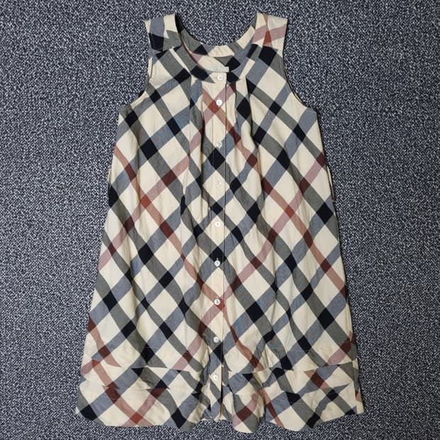 [무료배송][150]닥스 키즈 체크 민소매 원피스