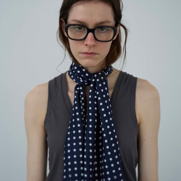 Pkby dot silk scarf 스카프