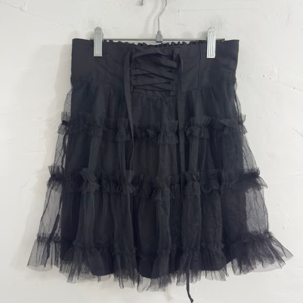 grl sha eyelet mini skirt
