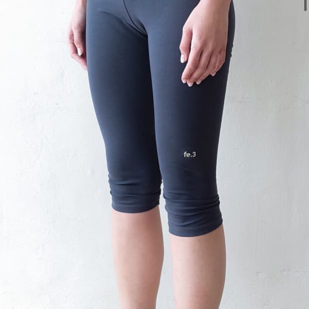 !구합니다! 샵페어리 half leggings 하프 레깅스 블루 그레이