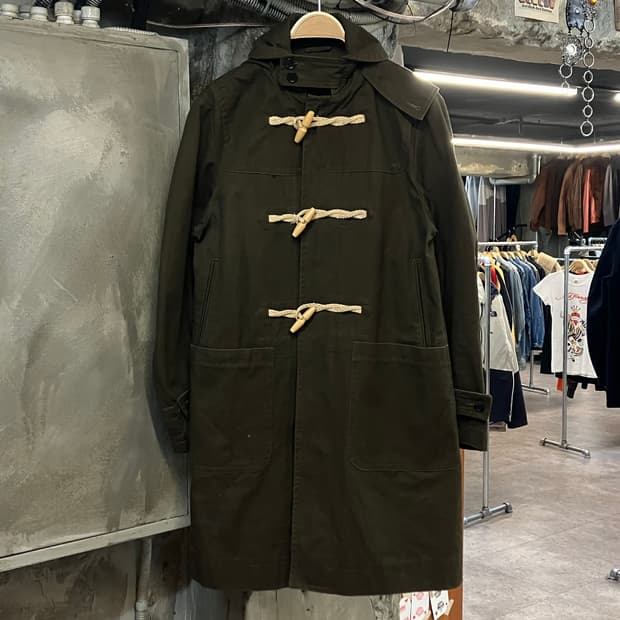 프리즘웍스 떡볶이 후드 롱 야상 자켓 카키 M  #csz2811