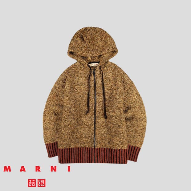 마르니 x 유니클로 니트 후디 S