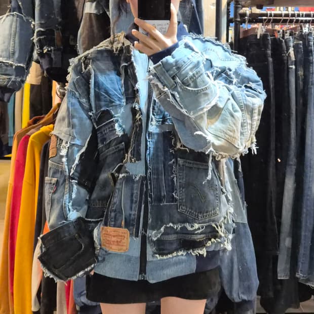 [NO.9] 리바이스 리메이크 데님 자켓 크레이지