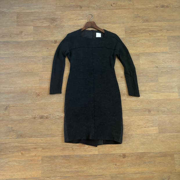 KUHO 구호 원피스 85 투톤 미니멀 슬림 실루엣 입체