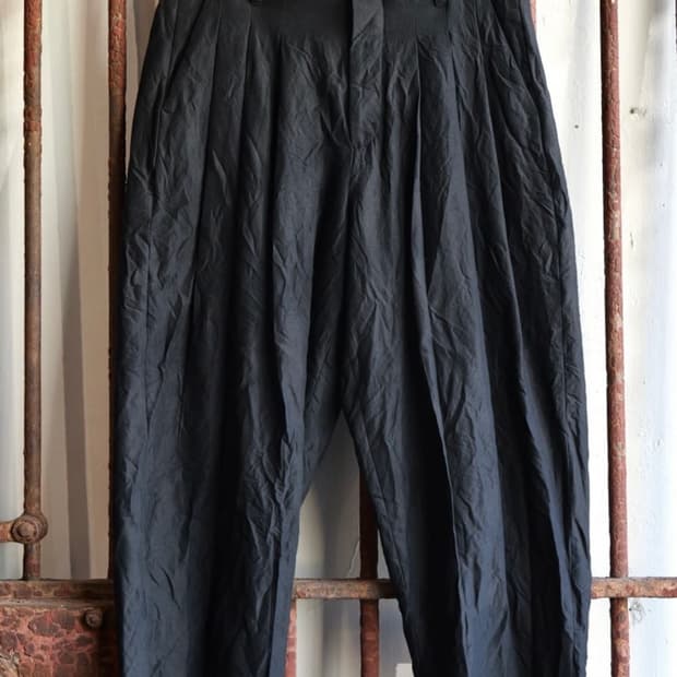 Calmlence triple pleats wide tapered 3