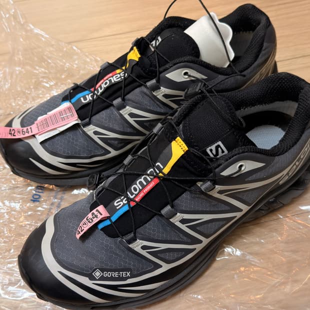 살로몬 xt-6 고어텍스 블랙 에보니