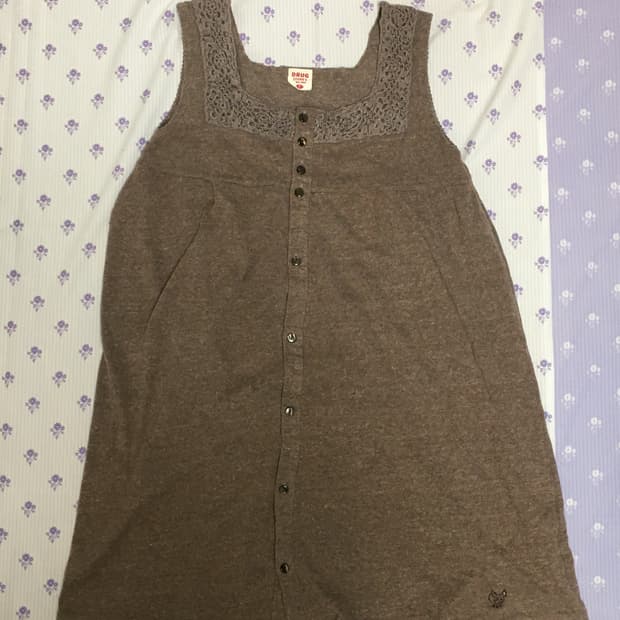 Button-up mini dress