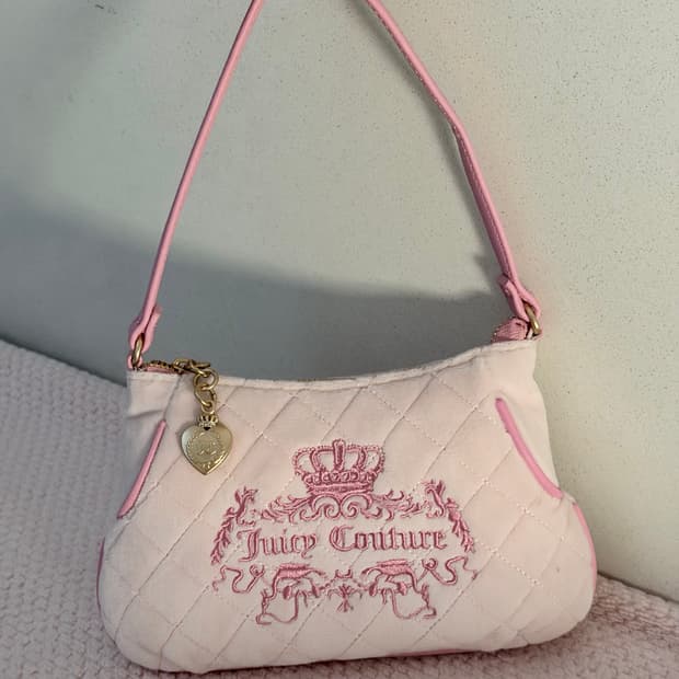 쥬시꾸뛰르 크라운 미니백 가방 갸루 핀터깔 y2k 