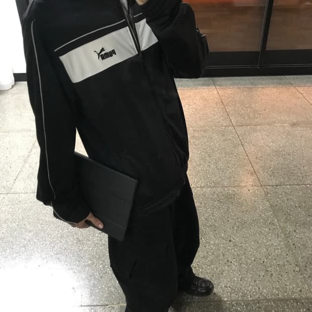 푸마 빈티지 집업 M