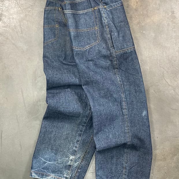 아카데믹스 와이드 데님 팬츠