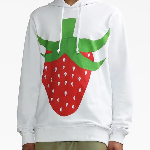 COMME des GARCONS SHIRT 스트로베리 프린팅 후드