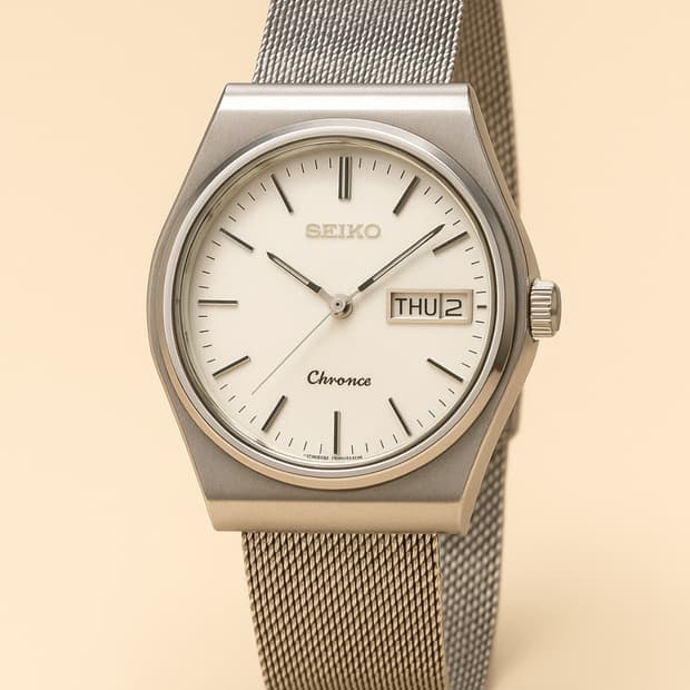 80s seiko chronos quatz day-date