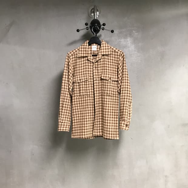 JUN 누빔 체크 셔츠 M