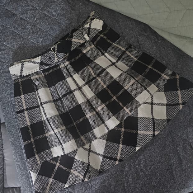 버버리 블루라벨 스커트