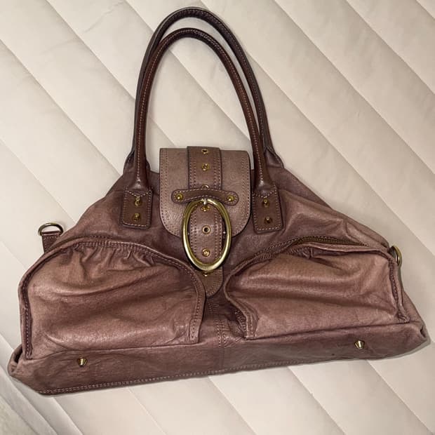 Vintage leather sholder bag
