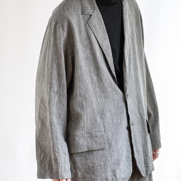 네스트로브컨팩트 Wet-Spun Linen Washi Easy Jacke