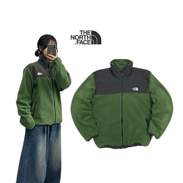 노스페이스 고프코어 플리스 자켓 그린