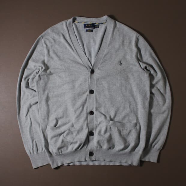 Polo 폴로 랄프로렌 그레이 가디건 