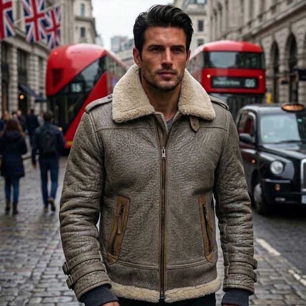 저스트 까발리(Just Cavalli) 리얼 쉐어링 무스탕자켓 (50)