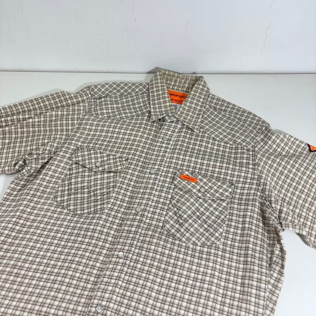 L-XL 렝글러 오버핏 체크 웨스턴셔츠