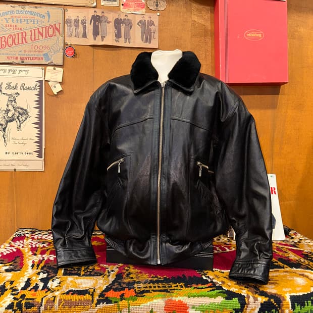 ( XL-2XL ) 봄버자켓 푸퍼자켓 레더자켓 가죽자켓 항공점퍼 블루종