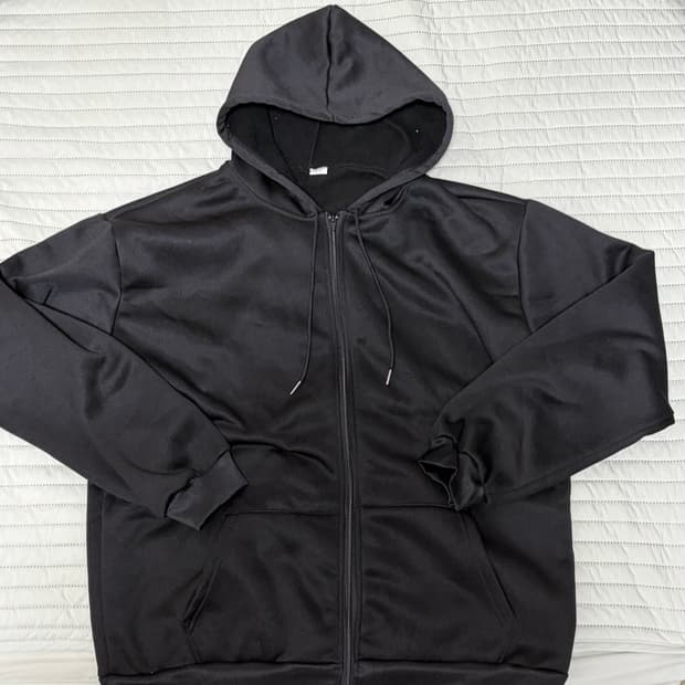 검정 후드집업