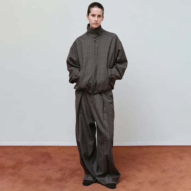 문달 casey low rise slacks in check