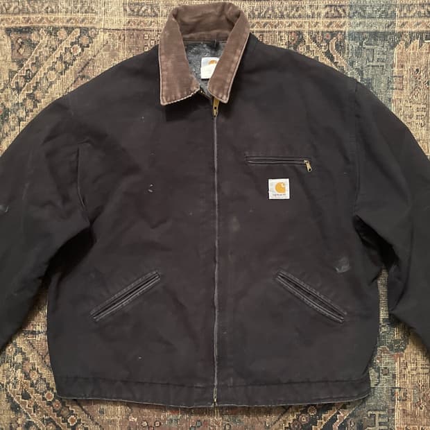 칼하트 J01 디트로이트 자켓 블랙 3XL