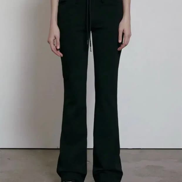 보헴서 로고 밴드 부츠컷 팬츠