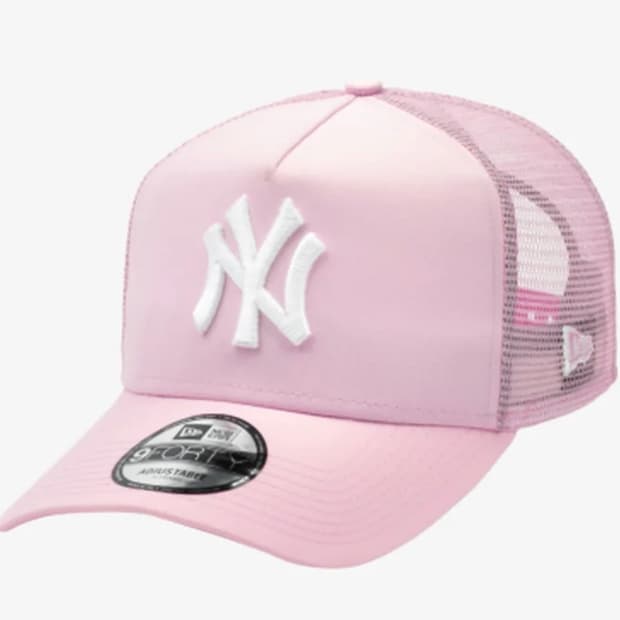 MLB 뉴욕 양키스 까르비코 A프레임 볼캡 핑크