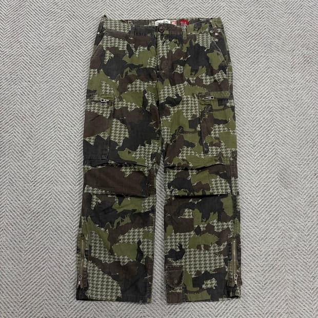 퀵실버 카모 카고 보드 팬츠 v3161