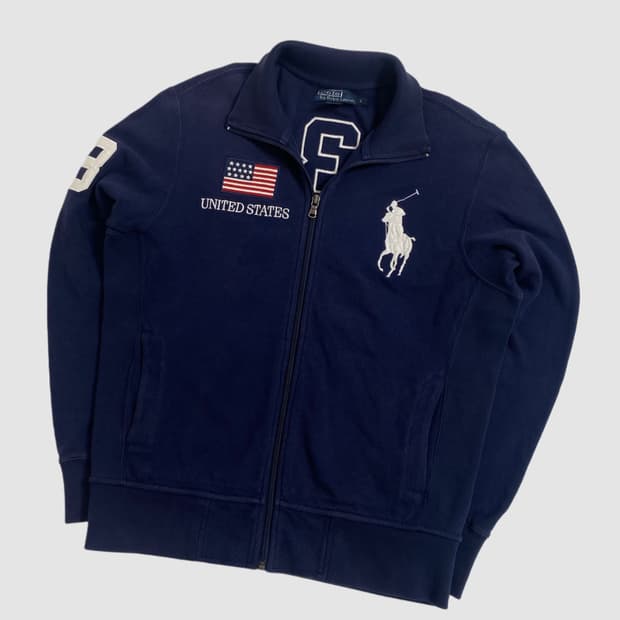폴로 빅포니 usa 성조기 집업