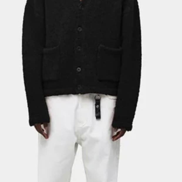 쿠어 헤어리 알파카 가디건