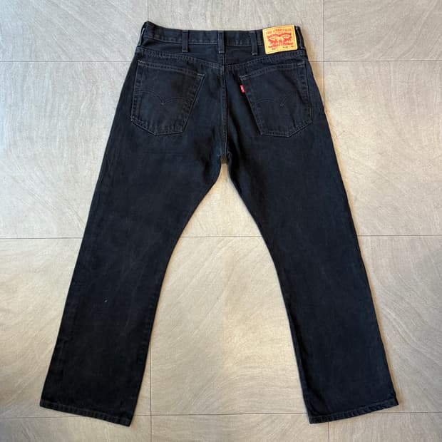 리바이스 정품 517 데님 블랙 팬츠