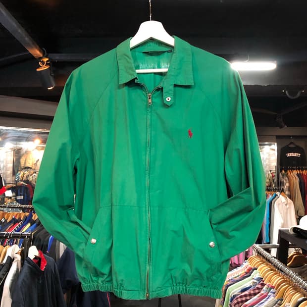 폴로 랄프로렌 코튼 트윌 블루종 자켓